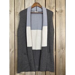 Cashmere Italian Luxury Wool  Blend Large Cardigan Vest Cozy Comfort Bartaloni